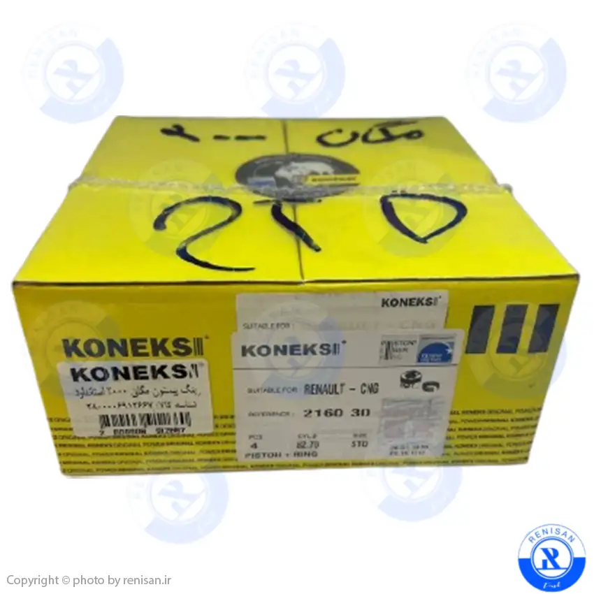 رینگ و پیستون استانداد مگان konex